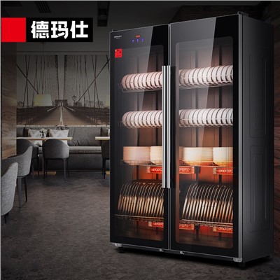 德瑪仕(DEMASHI) 消毒柜商用大容量雙開門 碗筷保潔柜 臭氧餐飲消毒碗柜1米長(zhǎng) 觸控款  ZTP680F-3