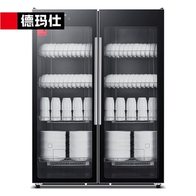 德瑪仕(DEMASHI)消毒柜商用 雙開門立式大容量酒店餐廳飯店餐具茶杯碗柜 83cm不銹鋼層架  ZTP600F-3