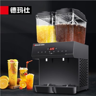 德瑪仕(DEMASHI)飲料機(jī)商用雙缸果汁機(jī) 冷飲機(jī) 冷熱雙溫速溶飲料機(jī) 雙缸冷熱攪拌款# GZJ234D