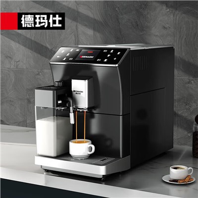 德瑪仕(DEMASHI)現(xiàn)磨咖啡機(jī)商用 全自動(dòng)意式家用現(xiàn)磨研磨一體意式卡布奇諾# KFJ-202