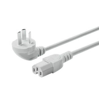 公牛(BULL)電源線主機(jī)電源連接線 國標(biāo)三孔品字尾平口 適用電飯煲機(jī)箱顯示器 全長1.5米 GN-J4P