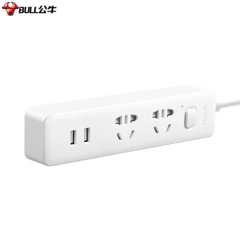 公牛(BULL)新國標(biāo)USB排插 GNV-UUD122 1.5米 插線板/插排/排插/接線板/拖線板